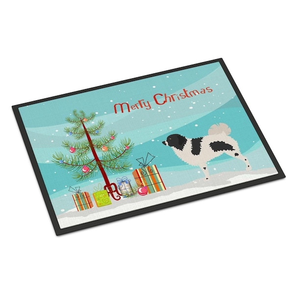 Carolines Treasures Wetterhoun Frisian Water Dog Christmas Indoor or Outdoor Mat, 24 x 36 in. BB8444JMAT - main